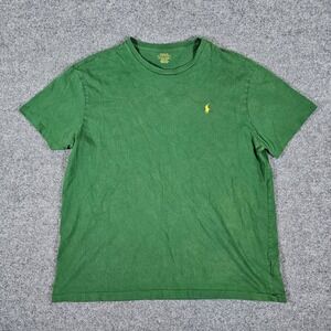 Polo Ralph Lauren Mens Forest Green Classic Fit Crew Neck T Shirt Tagged Size XL